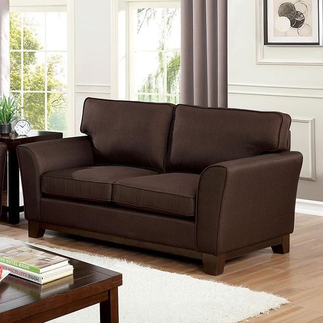 Furniture of America Caldicot CM6954BR-LV Love Seat IMAGE 1